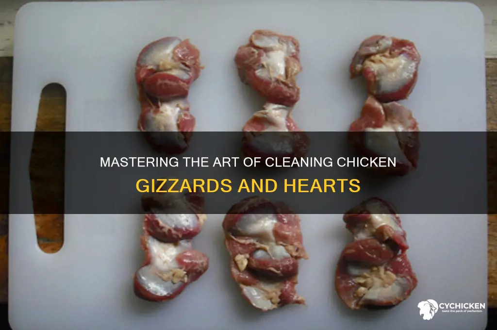 how to clean chicken gizzards and hearts