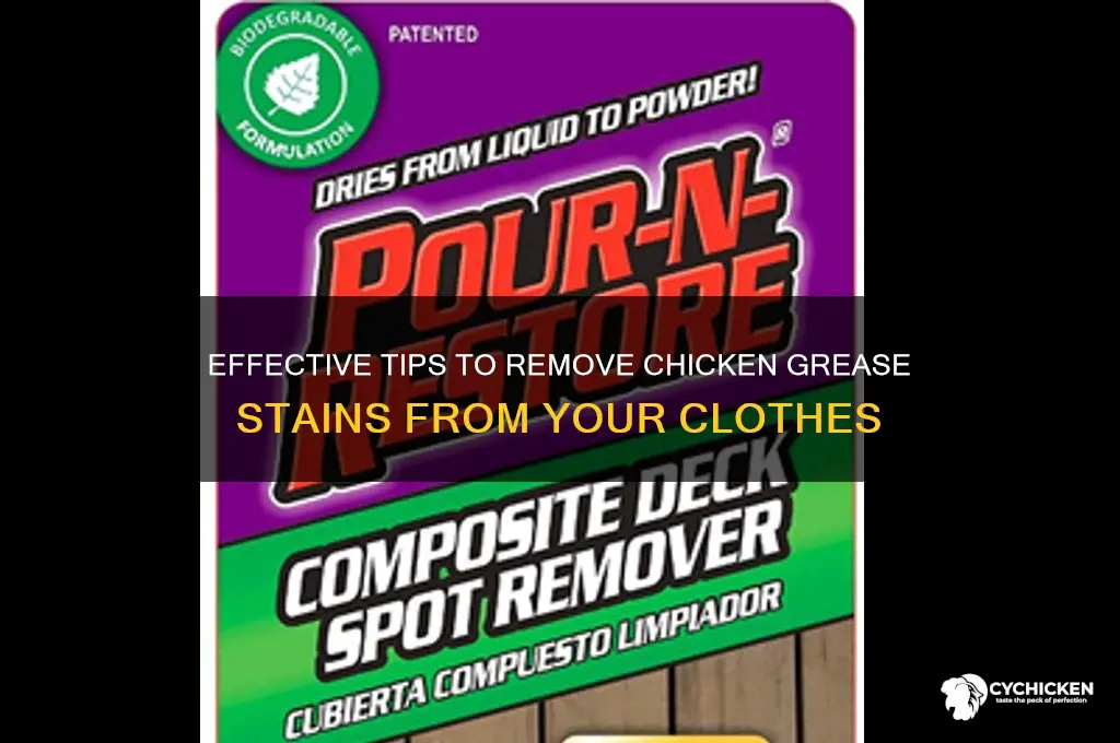 how to clean chicken grease from clothes