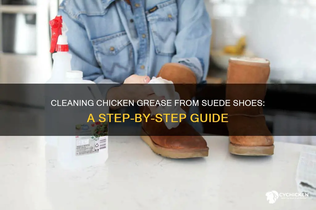 how to clean chicken grease out of suede shoes