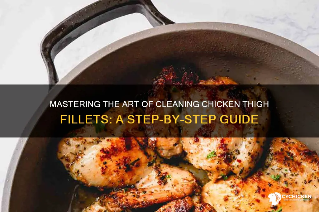 how to clean chicken thigh fillets