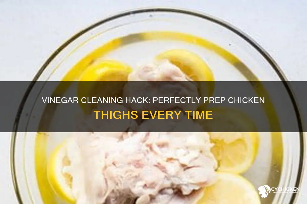 how to clean chicken thighs with vinegar