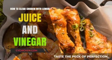Clean Chicken with Lemon, Vinegar: Natural, Effective Disinfectant