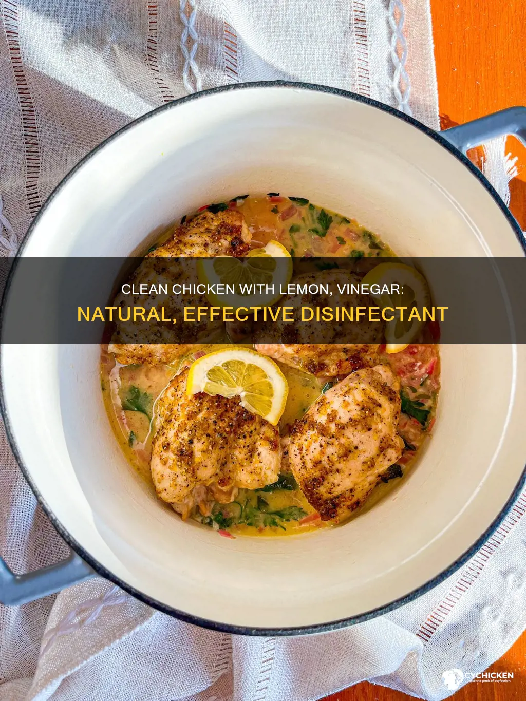 how to clean chicken with lemon juice and vinegar