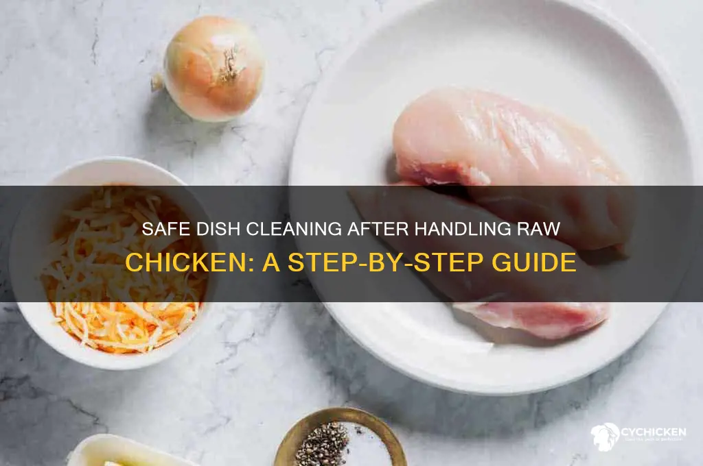 how to clean dishes that touched raw chicken