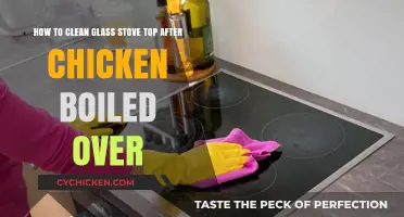 Cleaning a Glass Stove Top After a Boil Over