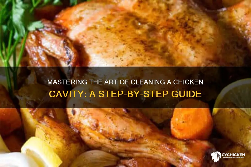 how to clean out a chicken cavity