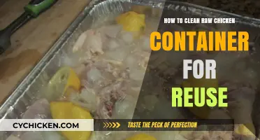 Sanitizing Chicken Containers for Reuse: A Step-by-Step Guide