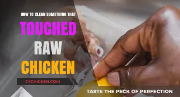Sanitizing Surfaces That Have Touched Raw Chicken