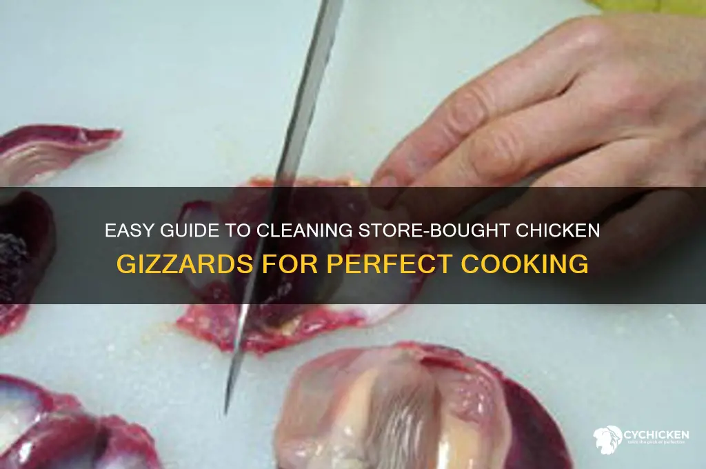 how to clean store bought chicken gizzards