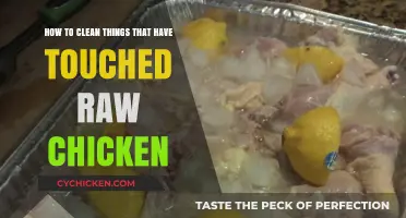 Sanitizing Surfaces That Have Touched Raw Chicken