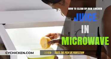 Sanitizing Your Microwave After Raw Chicken Juice Splatters