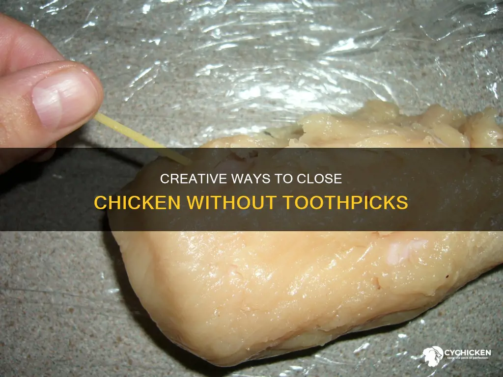 how to close chicken when you don
