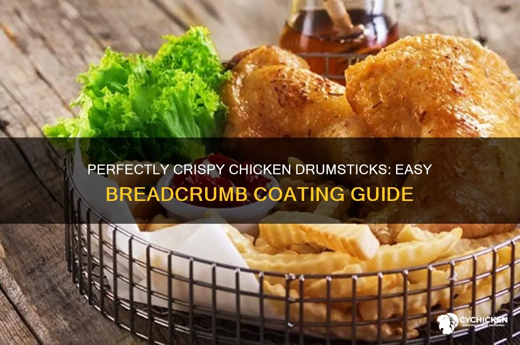 how to coat chicken drumsticks with breadcrumbs