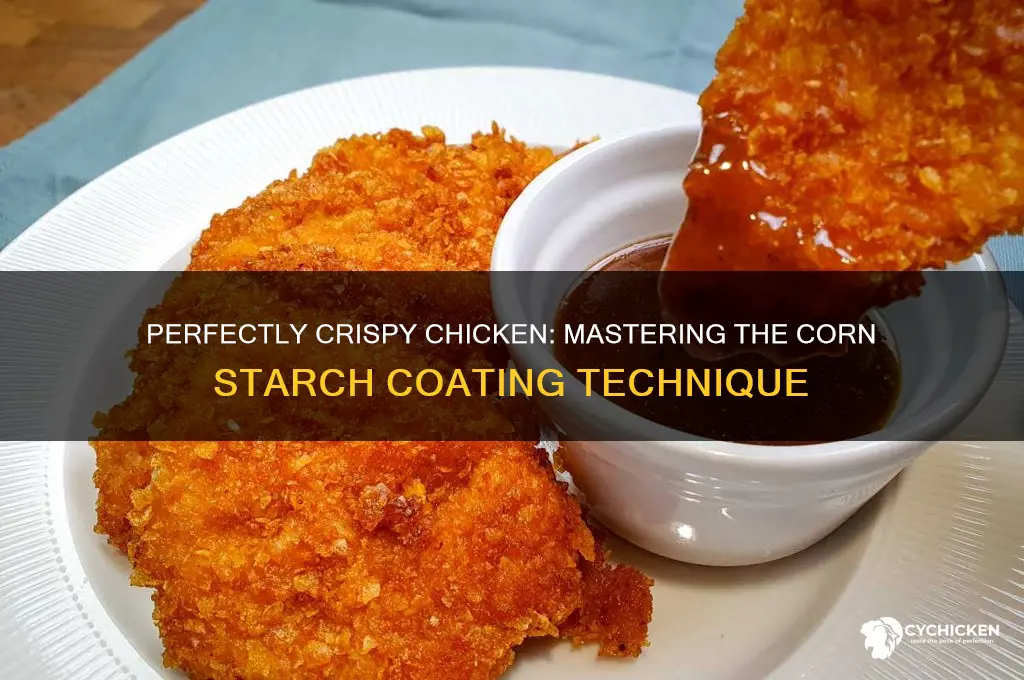 how to coat chicken in corn starch