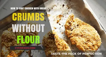 Coating Chicken with Bread Crumbs: A Flour-Free Method