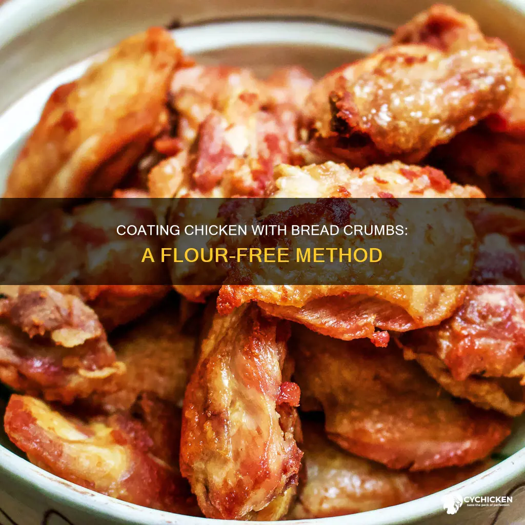 how to coat chicken with bread crumbs without flour
