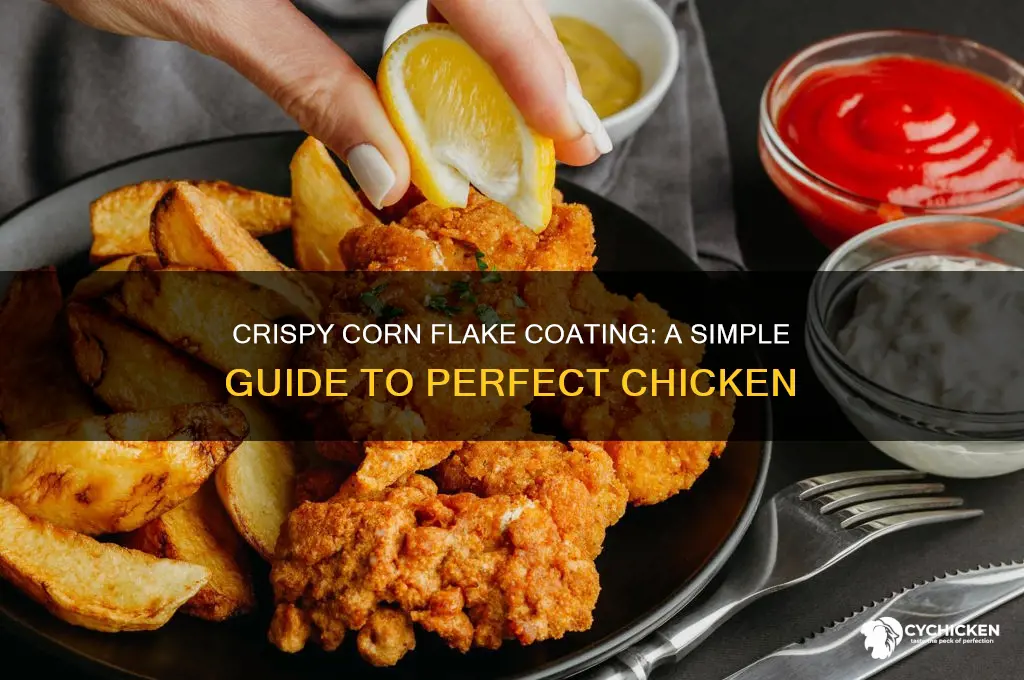 how to coat chicken with corn flakes