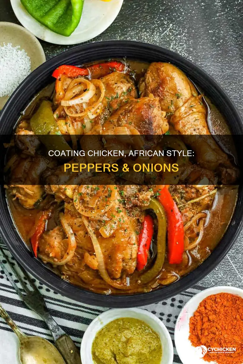 how to coat chicken with peppers and onions african way