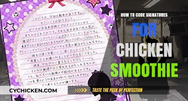Mastering Chicken Smoothie Signatures: A Step-by-Step Coding Guide