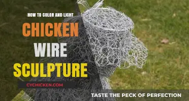 Chicken Wire Art: Painting & Lighting Techniques