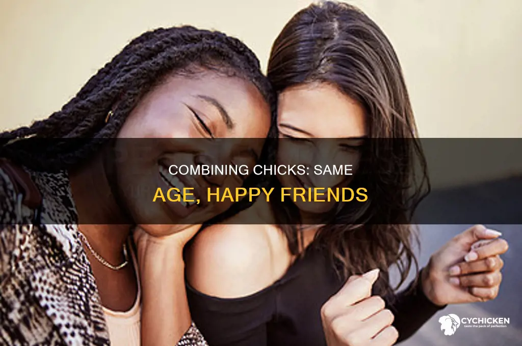 how to combine chicks of same age together