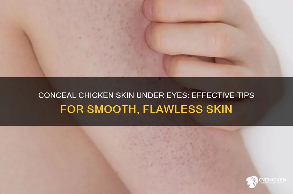 how to conceal chicken skin under eyes