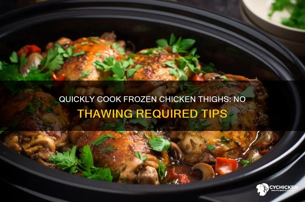 how to connection frozen chicken thighs without thawing