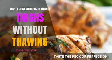 Quick Convection Cooking: Frozen Chicken Thighs Without Thawing