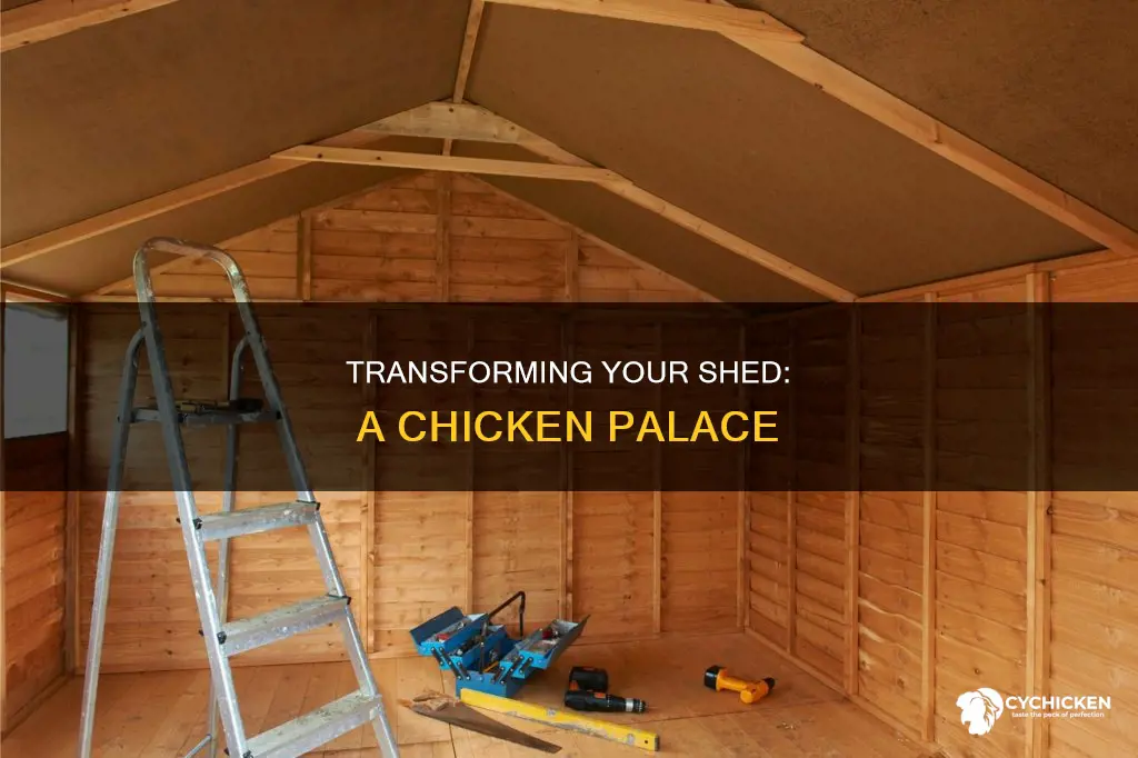how to convert a shed into a chicken house