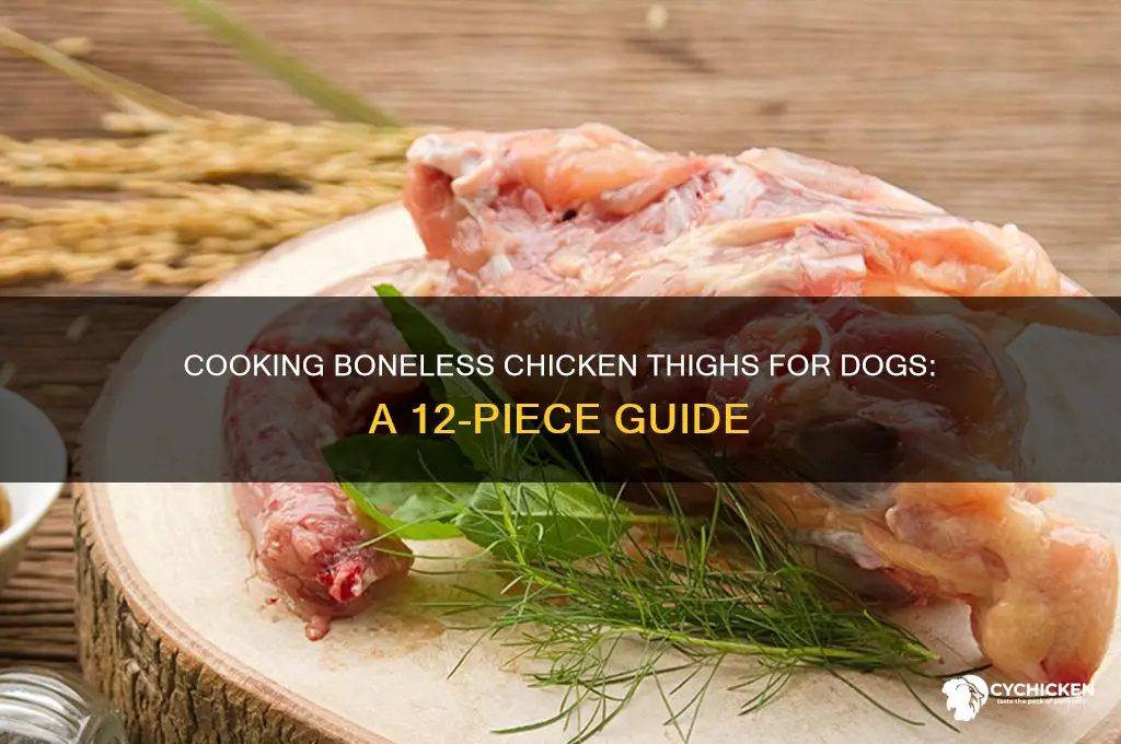 how to cook 12 boneless chicken thighs for dogs