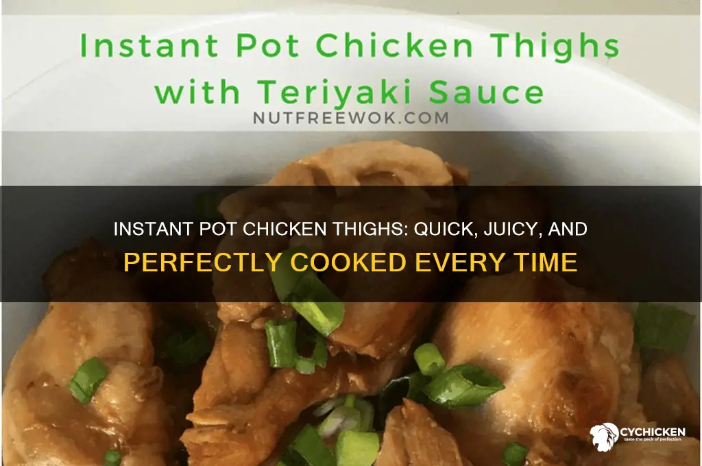 how to cook 4 chicken thighs in instant pot