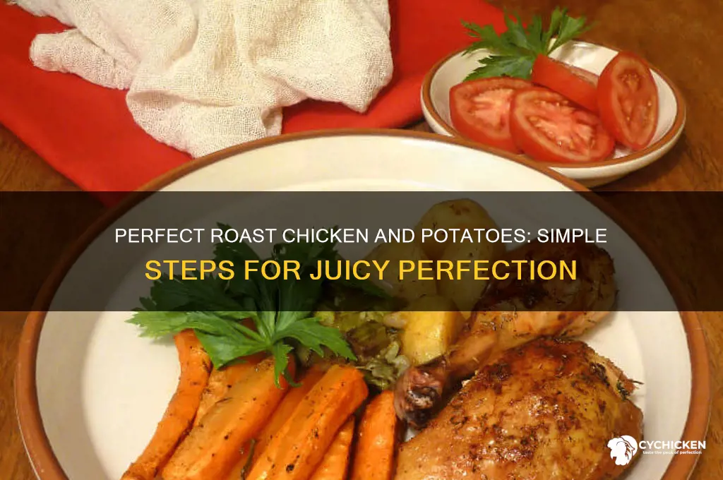 how to cook a roast chicken and potatoes