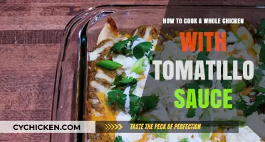 Roasted Whole Chicken with Zesty Tomatillo Sauce: A Flavorful Recipe
