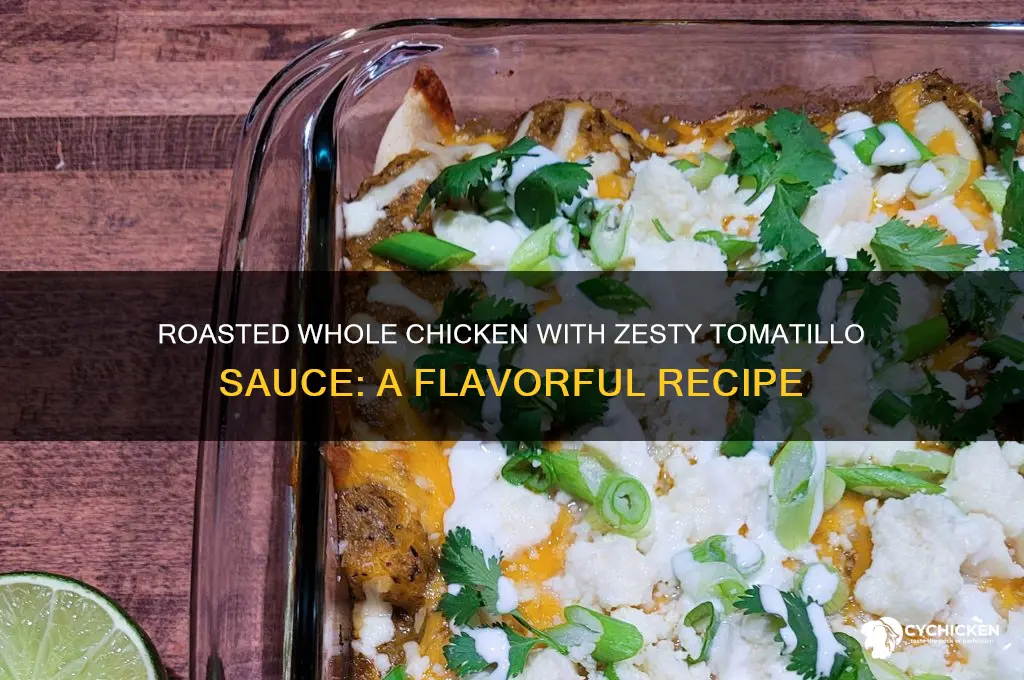 how to cook a whole chicken with tomatillo sauce