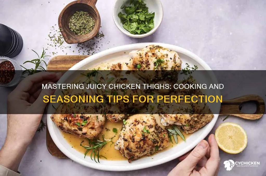 how to cook and season chicken thighs