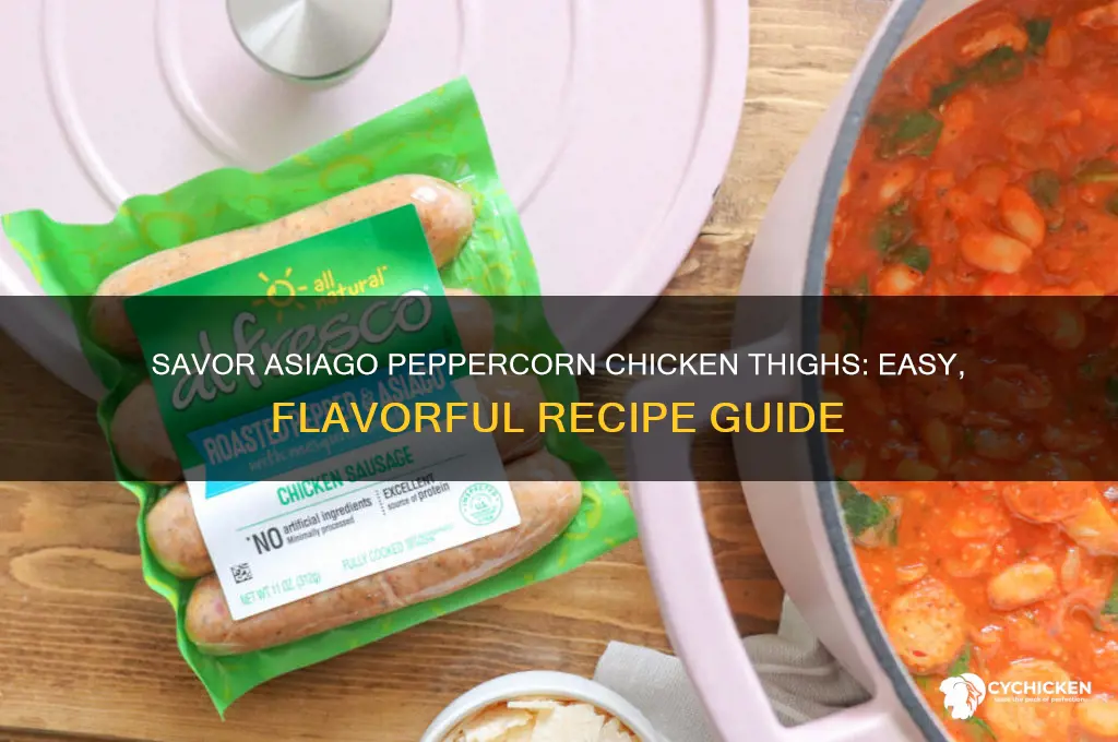 how to cook asiago peppercorn chicken thighs