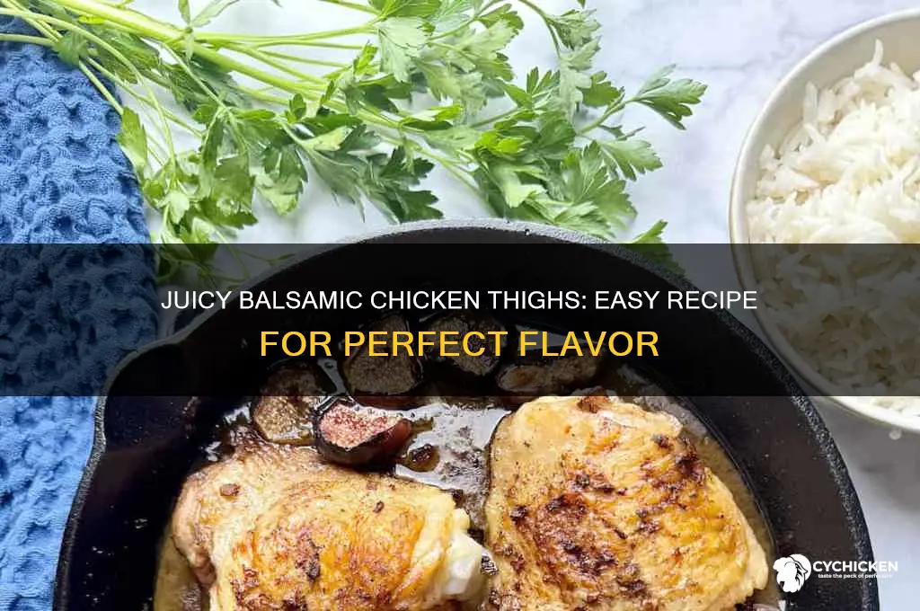 how to cook balsamic chicken thighs