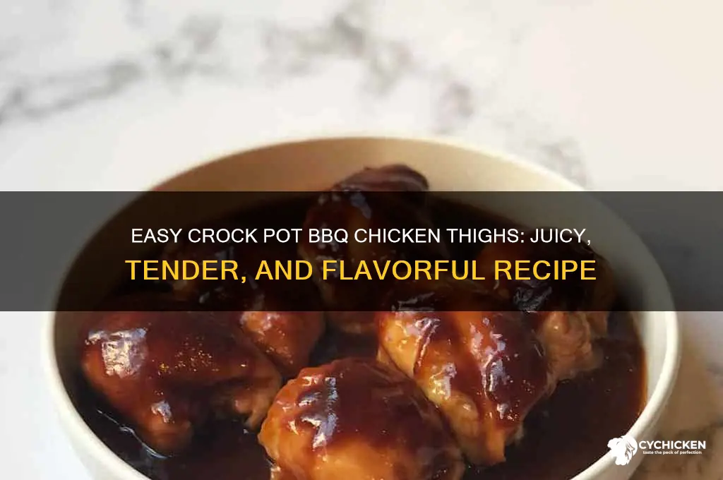 how to cook barbecue chicken thighs in a crock pot