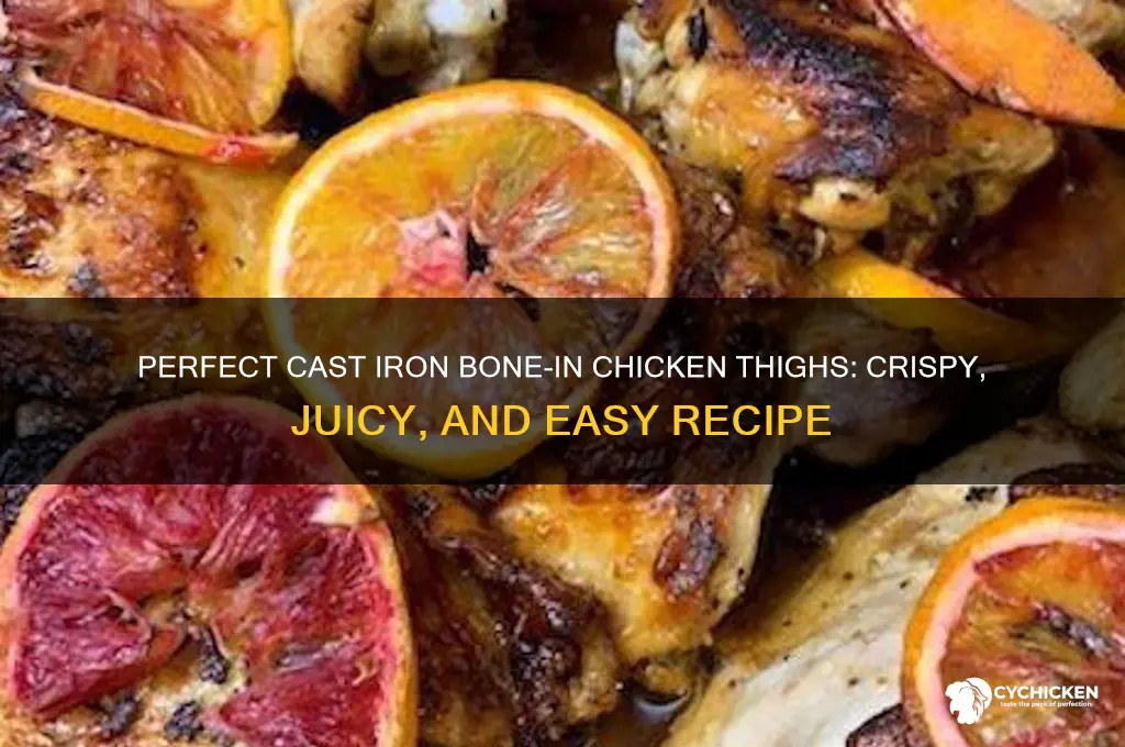how to cook bone in chicken thighs in cast iron