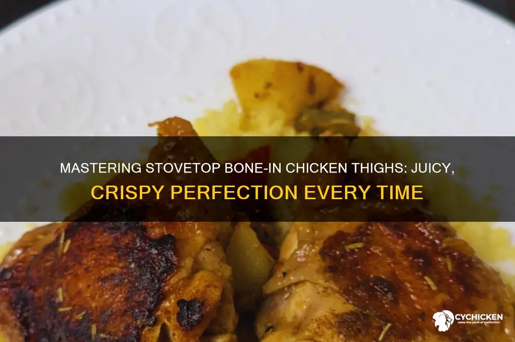 how to cook bone in chicken thighs on stove