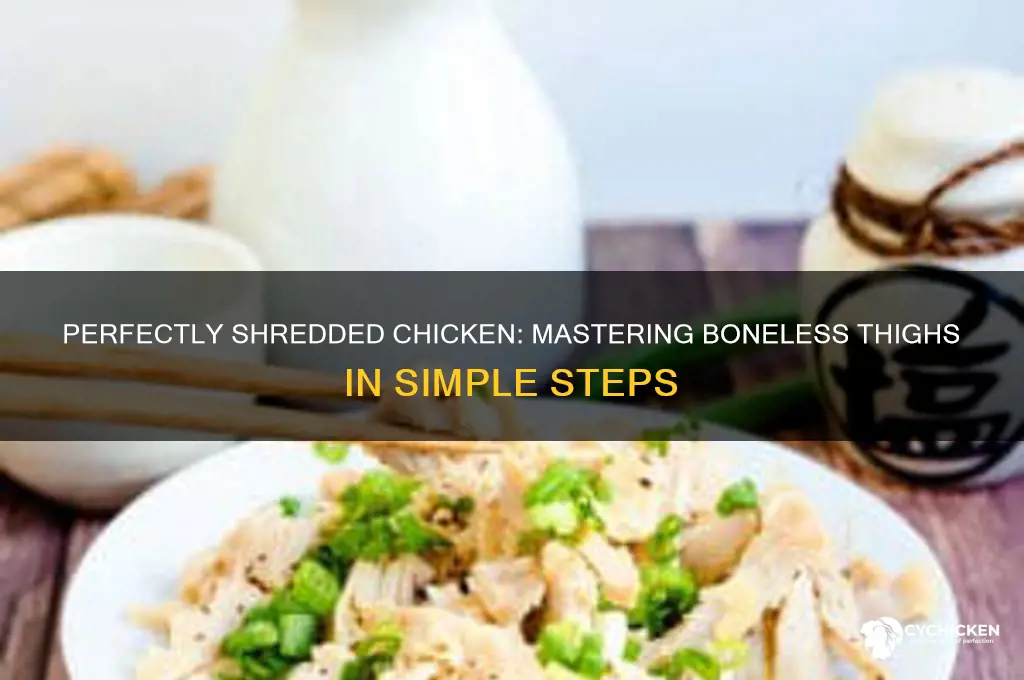how to cook boneless chicken thighs for shredding