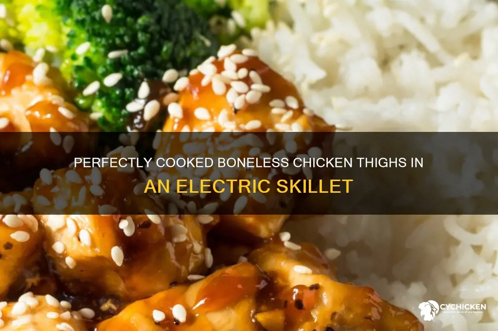 how to cook boneless chicken thighs in electric skillet