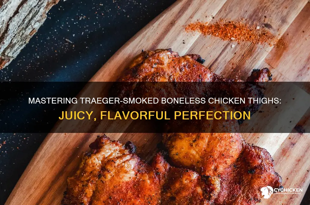 how to cook boneless chicken thighs on a traeger