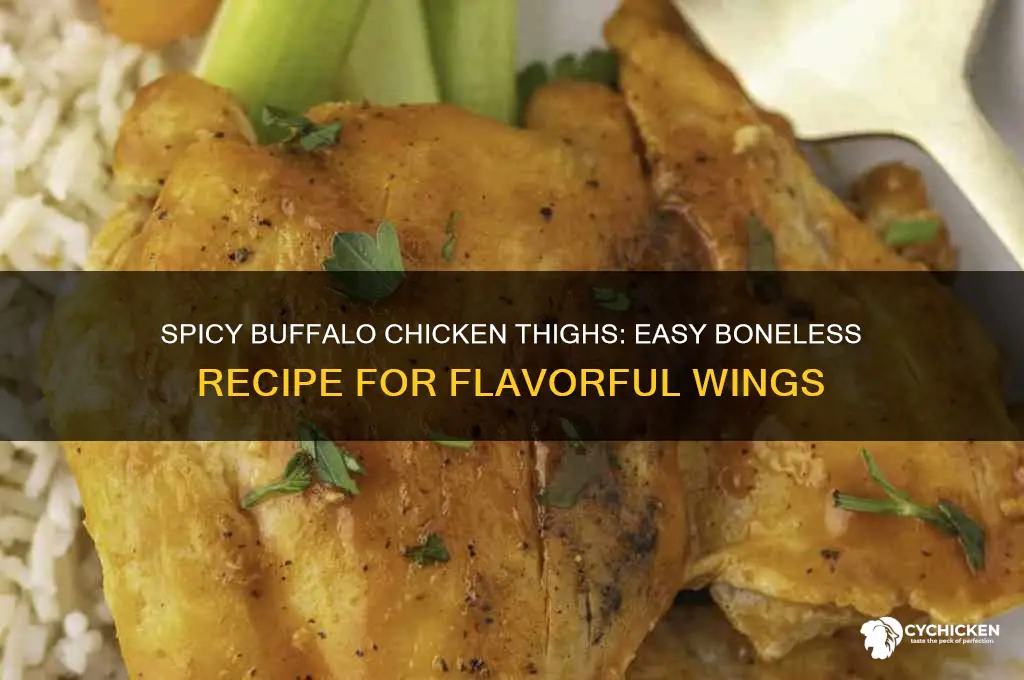 how to cook boneless skinless chicken thighs buffalo style