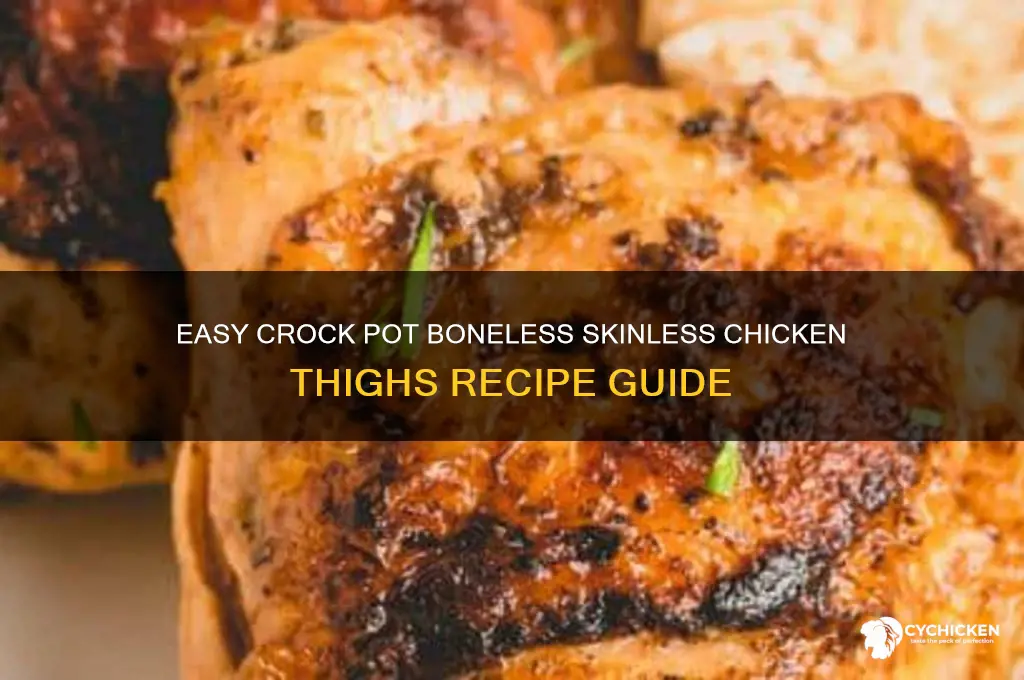 how to cook boneless skinless chicken thighs in crock pot