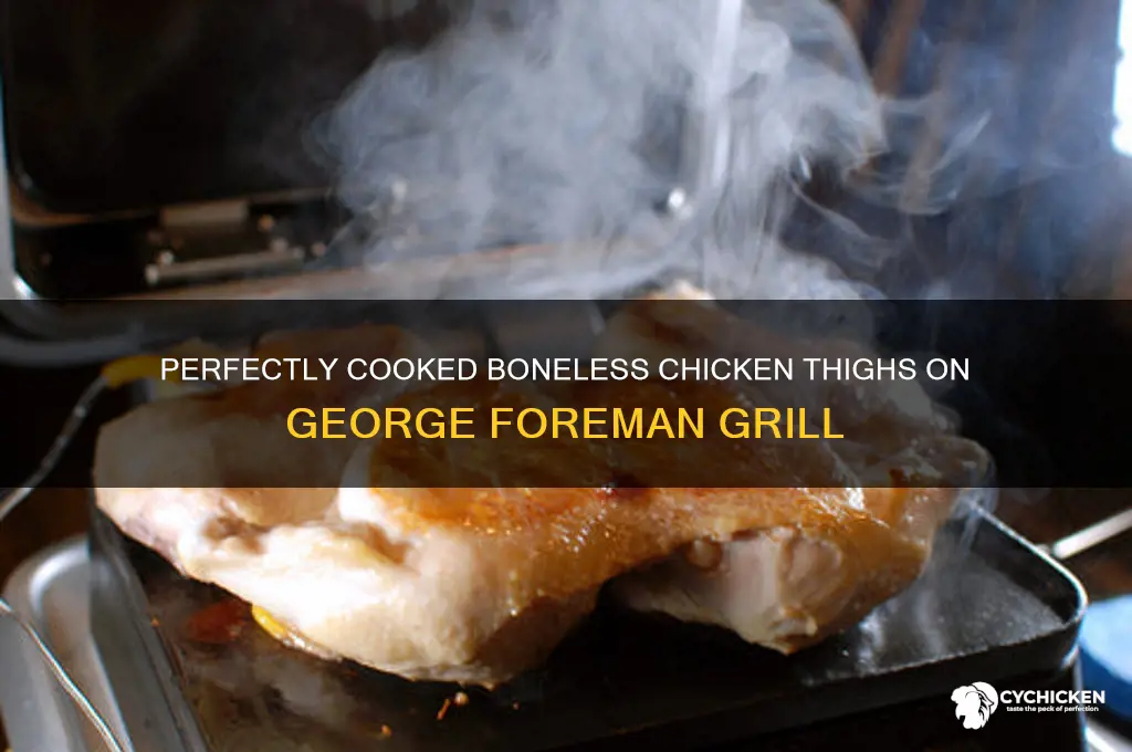 how to cook boneless skinless chicken thighs in george foreman