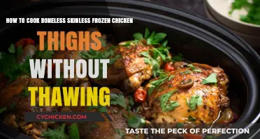 Quickly Cook Frozen Chicken Thighs: No Thawing Required!