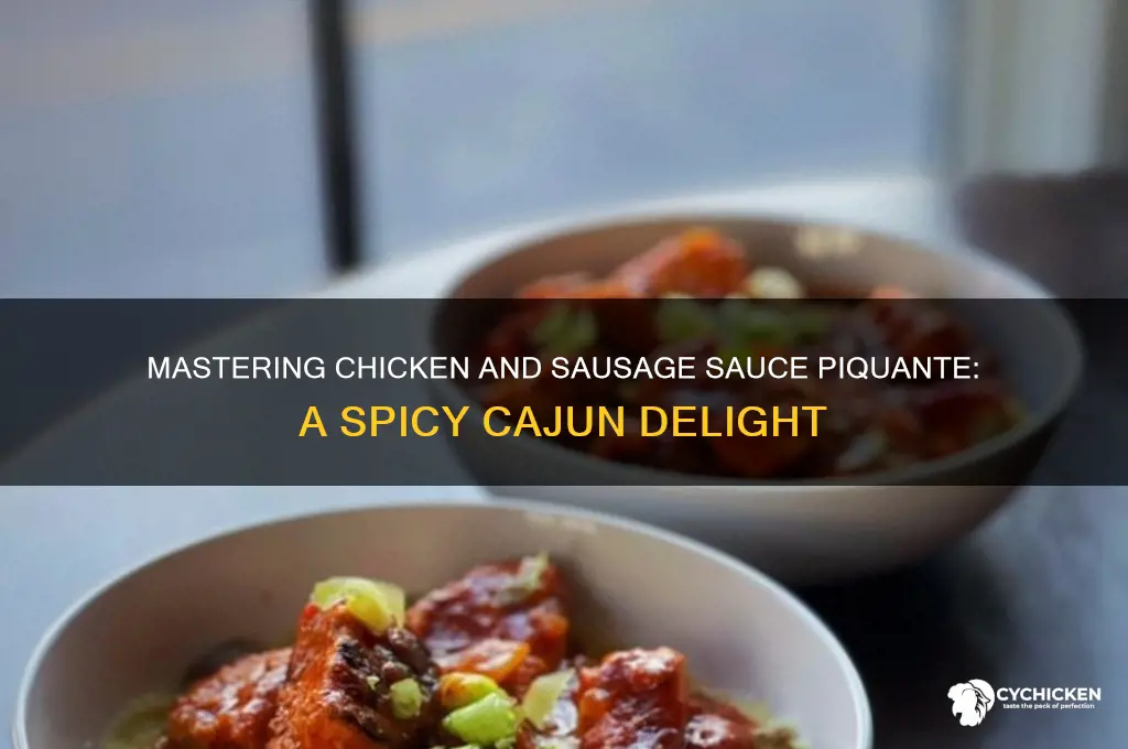 how to cook chicken and sausage sauce piquante