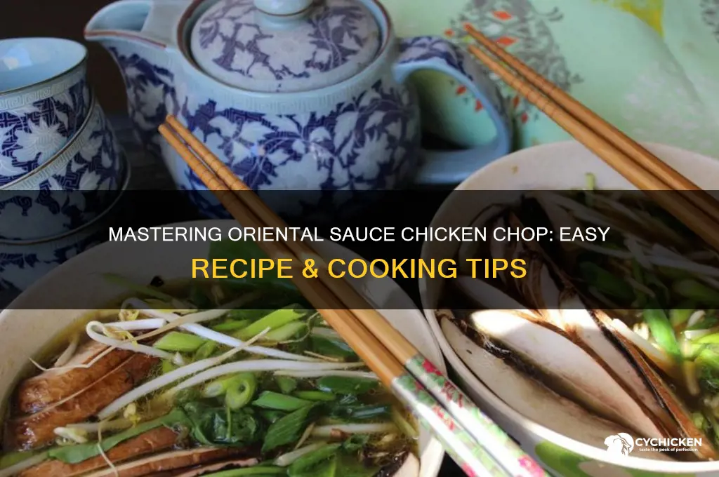 how to cook chicken chop oriental sauce