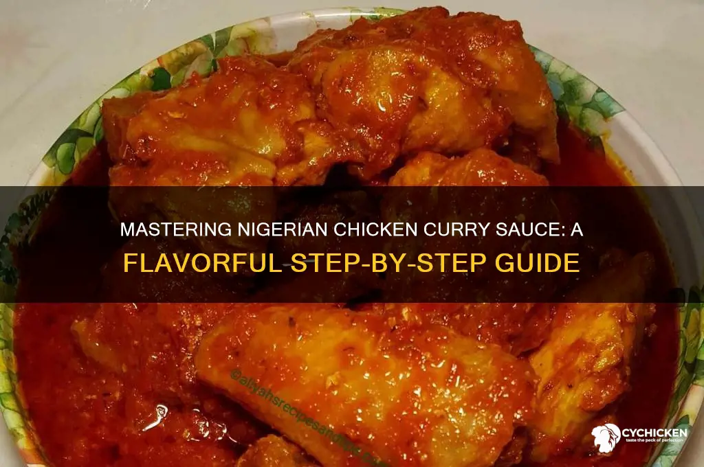 how to cook chicken curry sauce in nigeria